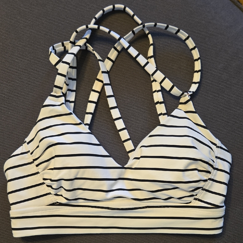 Striped Women's Swim Top